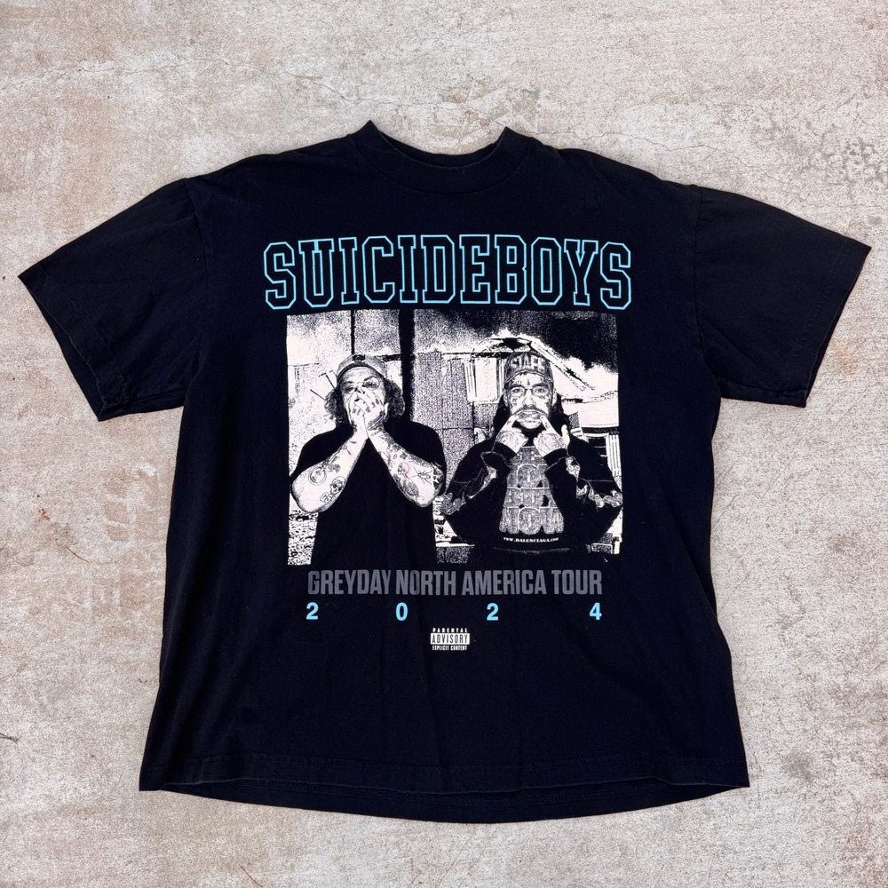 Suicideboys Greyday Tour 2024 T-Shirt Mens Large Black G59 Records Rap Tee